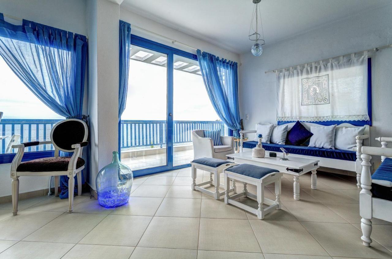 Navy Greece Villa With Swimming Pool & Sea View Макри-Ялос Экстерьер фото