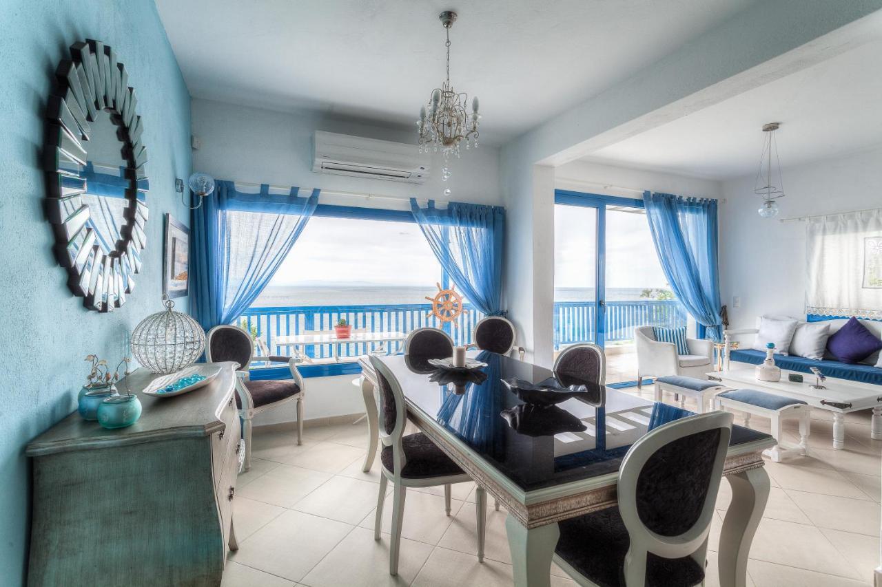 Navy Greece Villa With Swimming Pool & Sea View Макри-Ялос Экстерьер фото